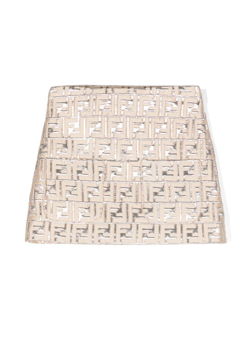 FENDI Kids Ff brocade skirt Offerta Anniversario