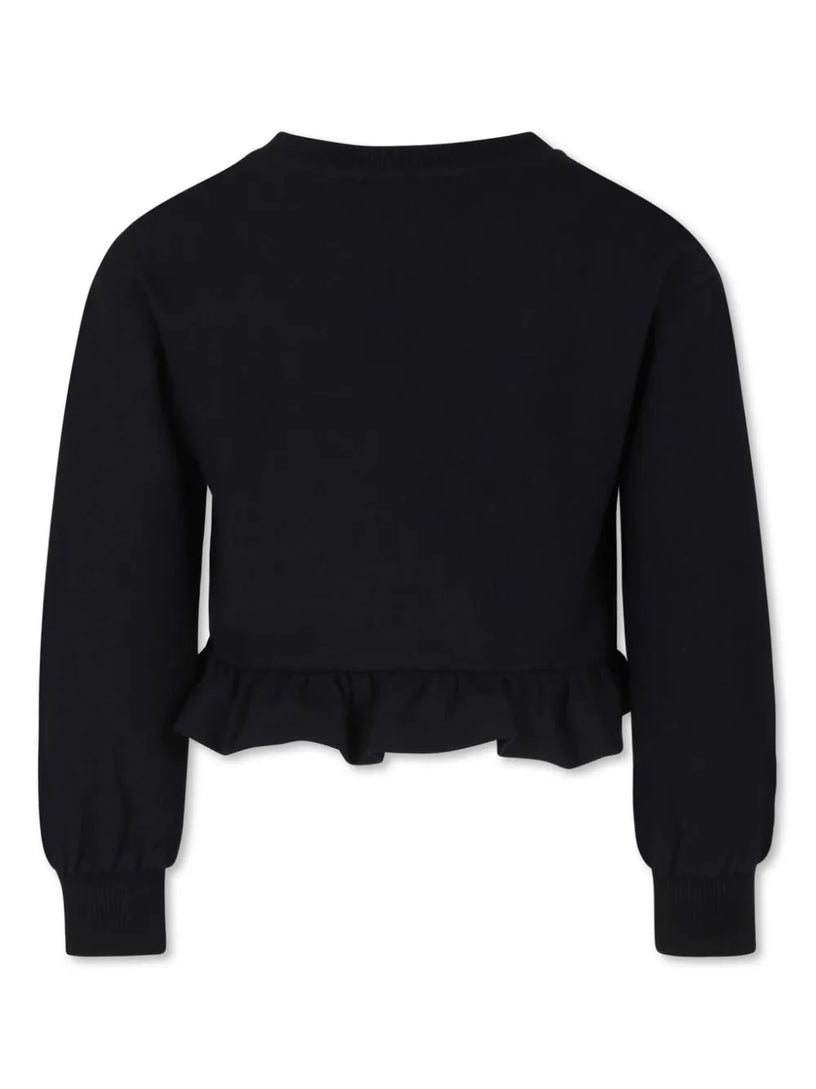 Moschino Kids Sweatshirt with rouches and teddy bear print Nuovi prodotti
