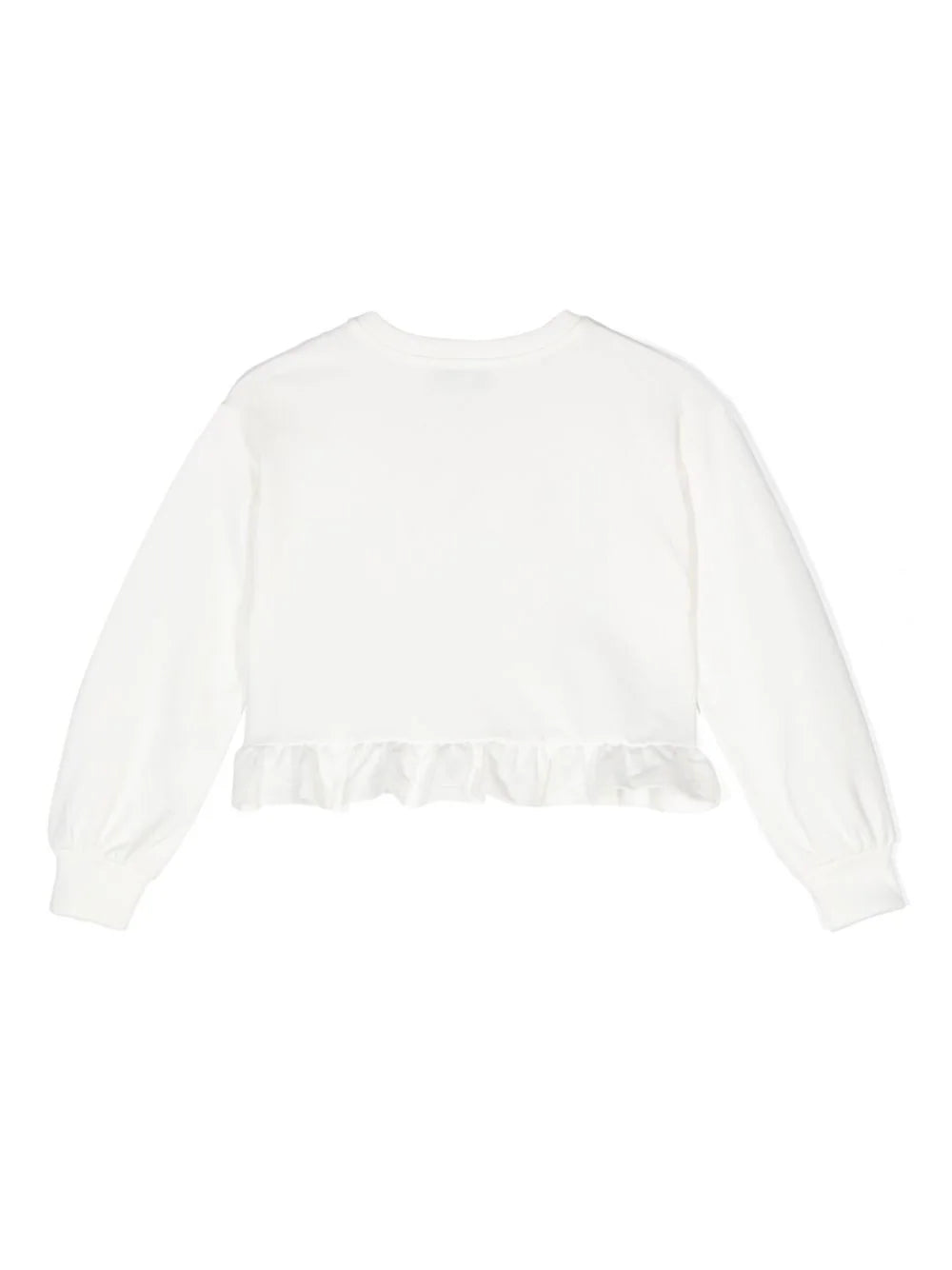 Moschino Kids Sweatshirt with rouches and teddy bear print Bestseller
