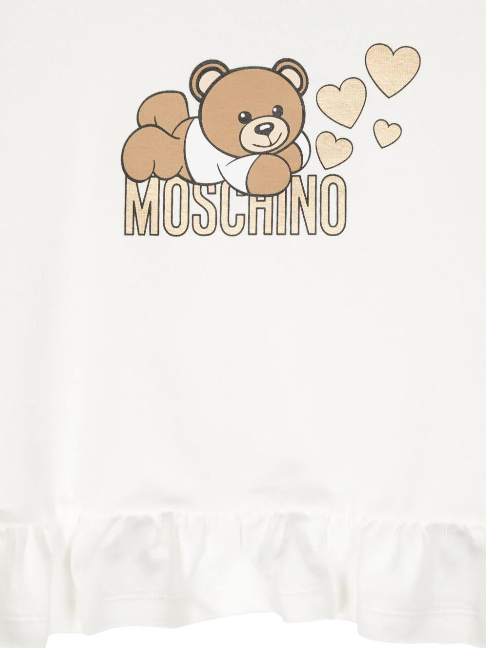 Moschino Kids Sweatshirt with rouches and teddy bear print Bestseller