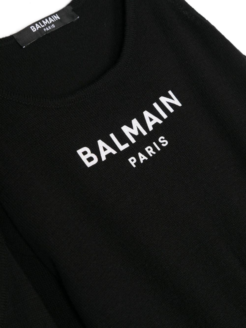 BALMAIN Kids Dress with logo Prezzo basso
