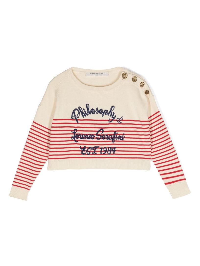 Philosophy Kids Breton striped jumper Ultimi tre giorni