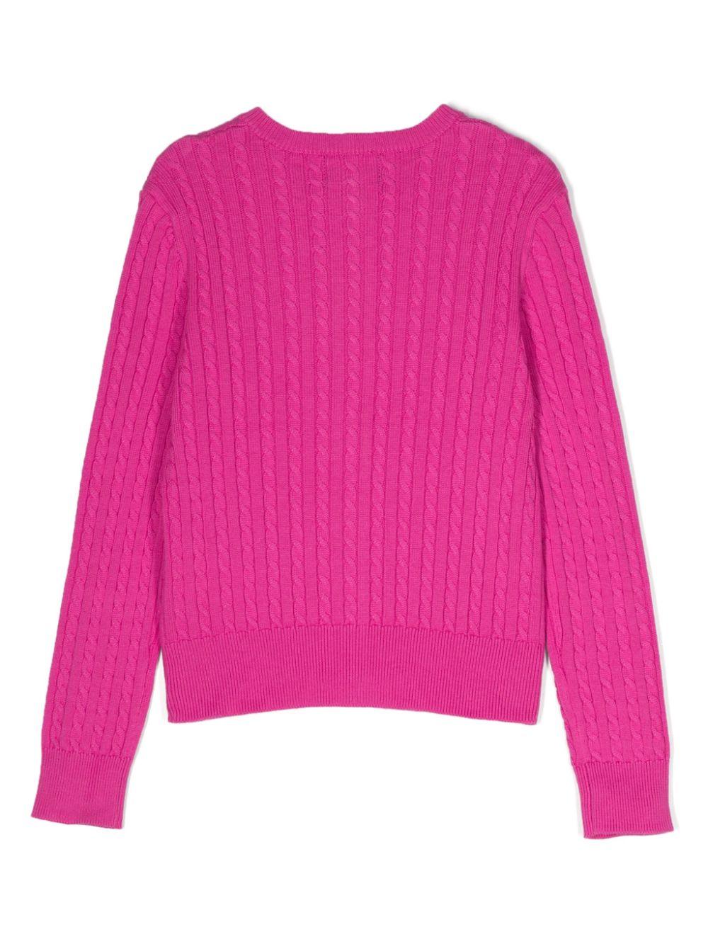 Ralph Lauren Kids Mini-cable cotton cardigan Fino al 50% di sconto