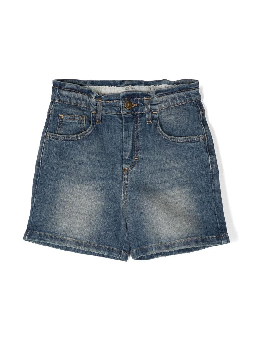 Golden Goose Kids Denim shorts with distressed finish Offerta speciale della fabbrica