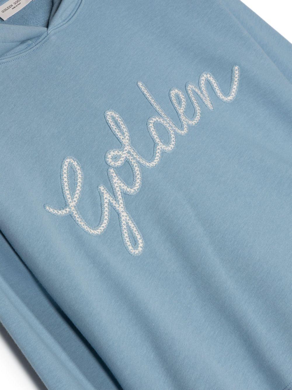 Golden Goose Kids Logo hoodie Sostegno trimestrale