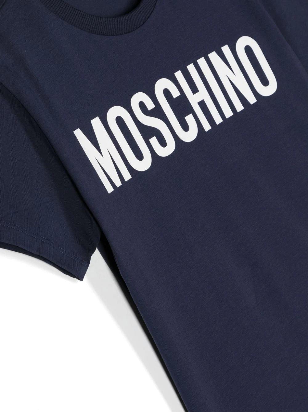 Moschino Kids Logo print jersey t-shirt Black Friday Prezzi