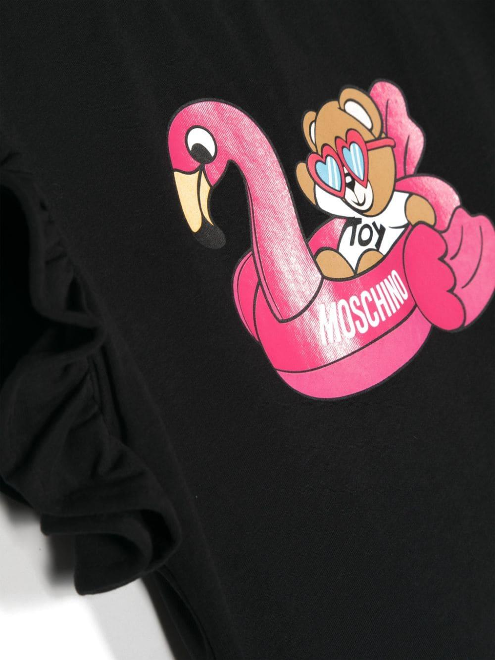 Moschino Kids Pool party teddy bear jersey t-shirt 2025