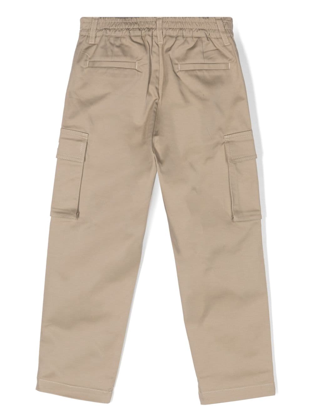 Golden Goose Kids Cargo trousers with embroidered logo Vendita