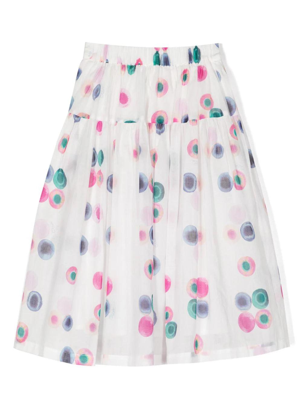 Chloé Kids Graphic-print skirt Prezzo Ridotto