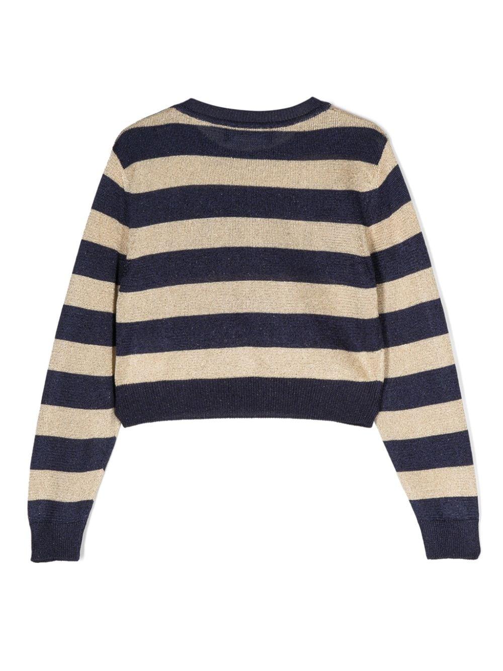 VERSACE Kids Nautical stripe kids sweater Presa
