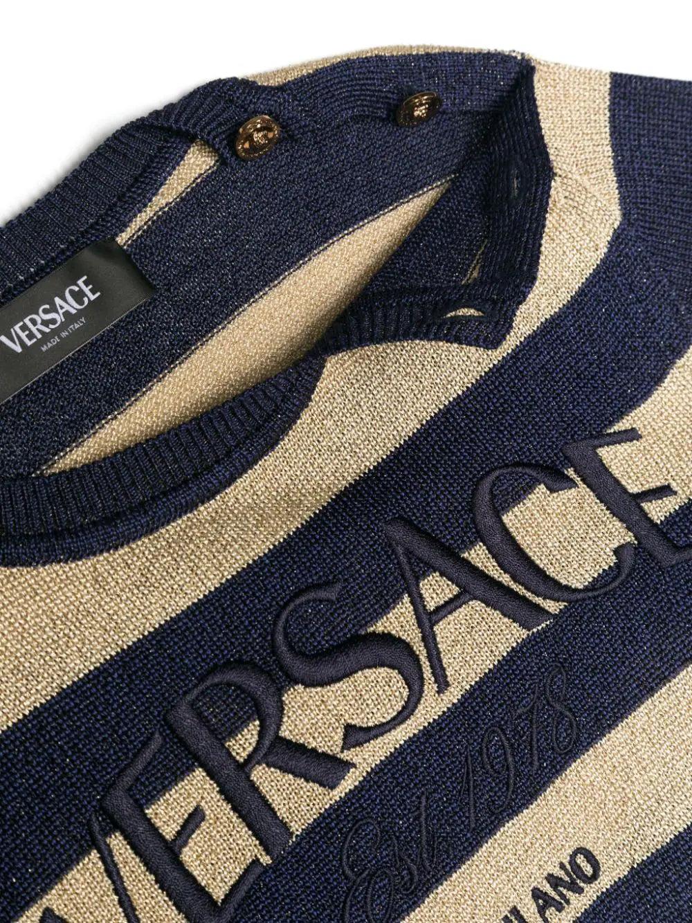 VERSACE Kids Nautical stripe kids sweater Presa
