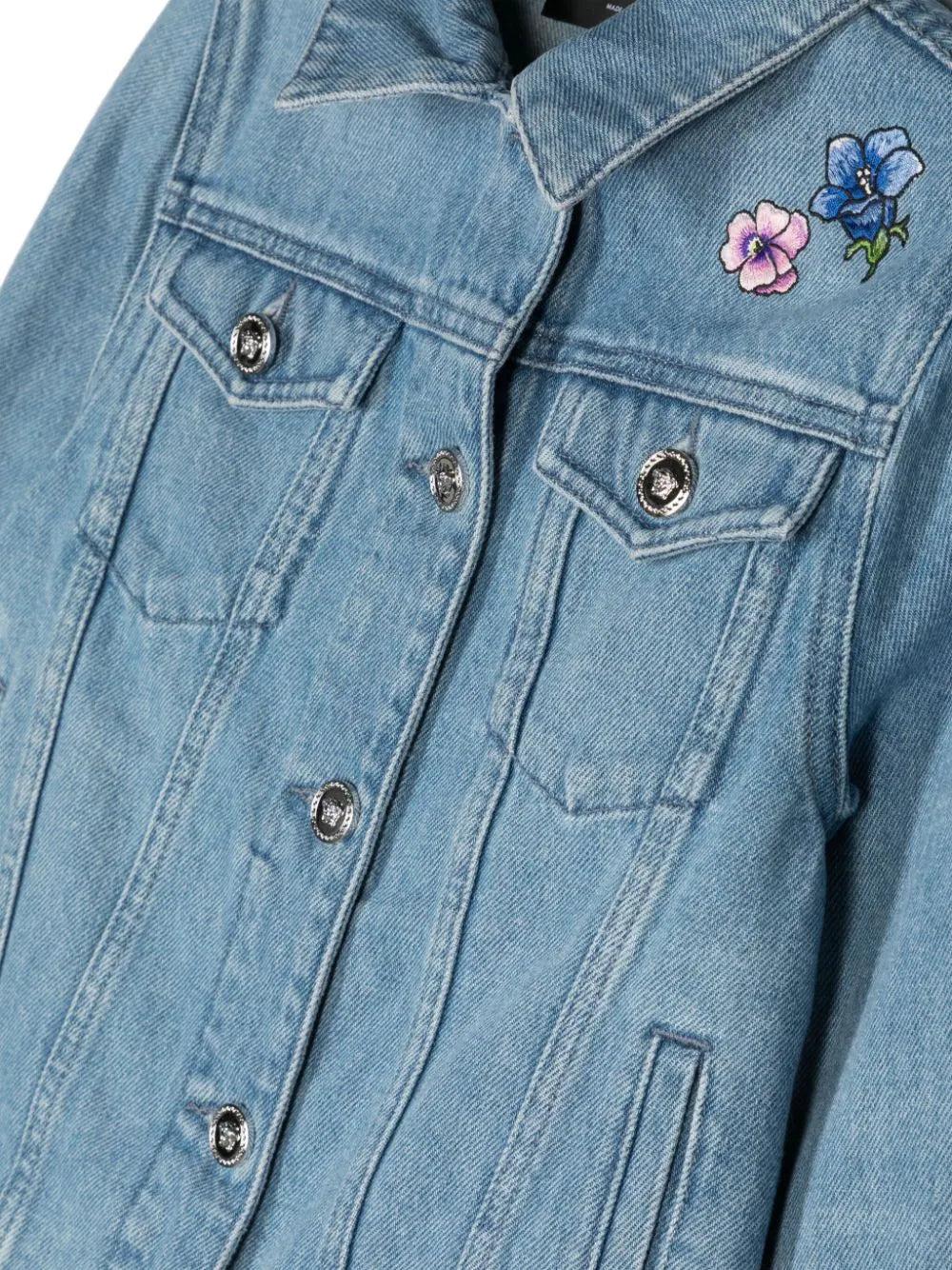 VERSACE Kids Blossom kids denim jacket Offerta