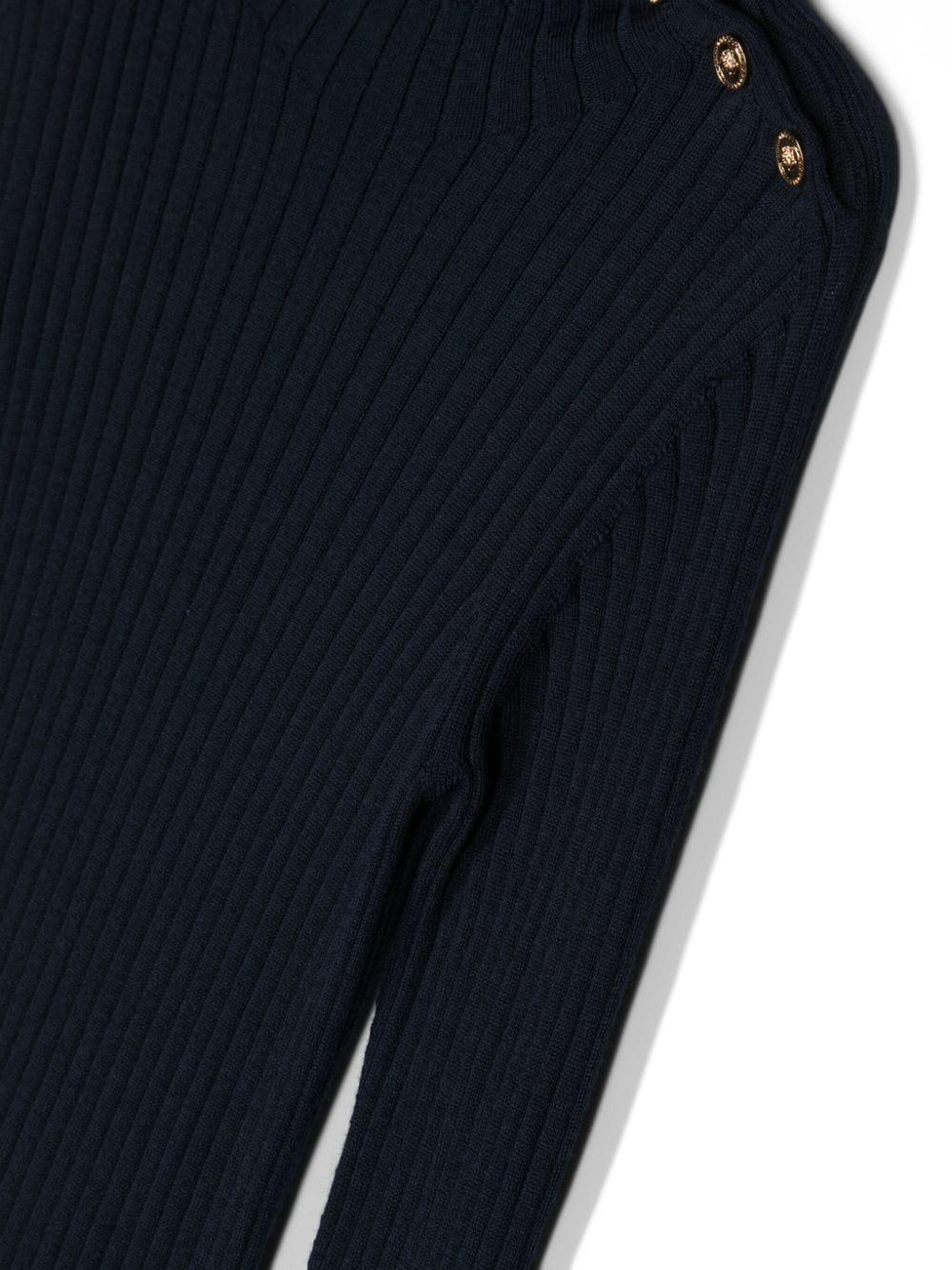 VERSACE Kids Medusa kids ribbed sweater Economico