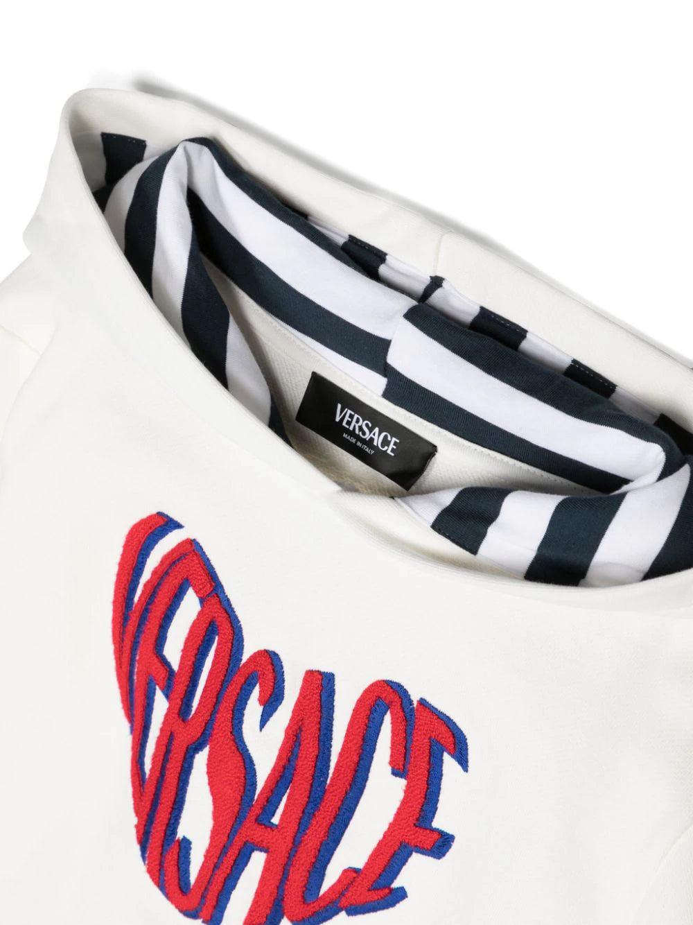 VERSACE Kids Versace sweatshirt with logo In Vendita