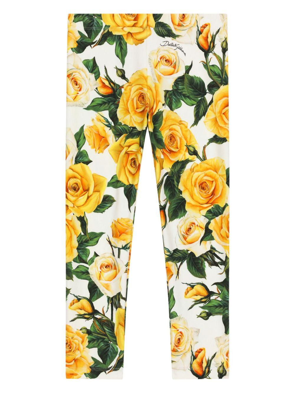 Dolce & Gabbana Kids Floral-print leggings Hotsell