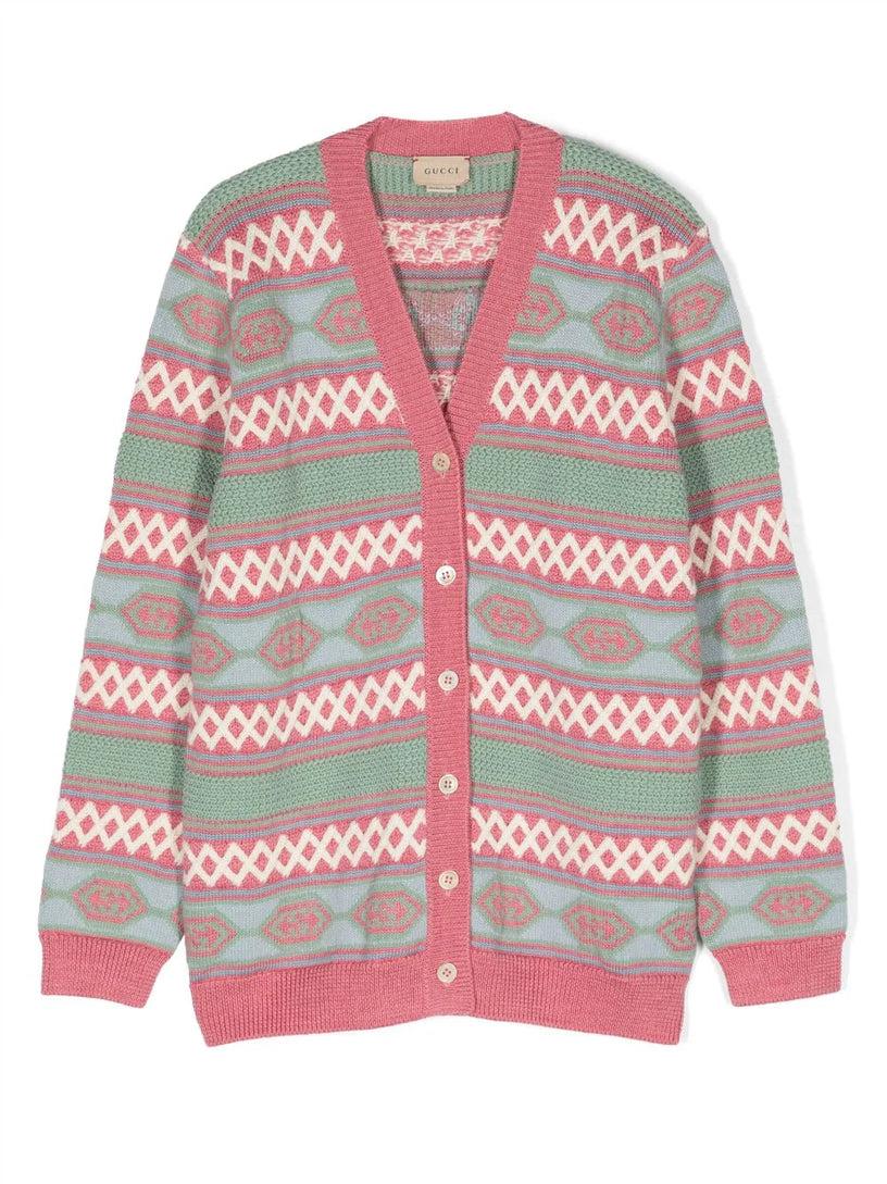 Gucci Kids Interlocking g cardigan Offerta speciale