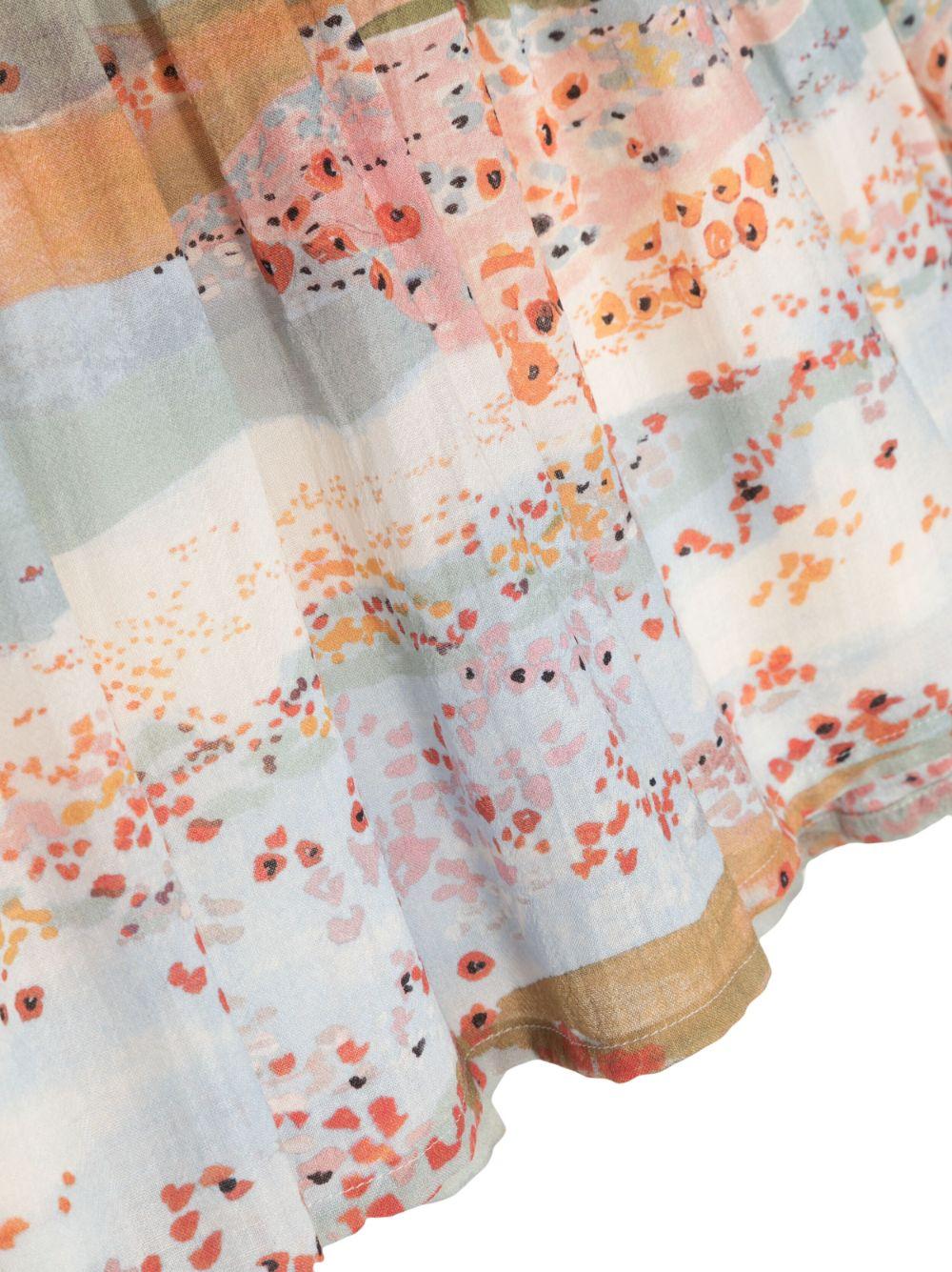 Chloé Kids Ceremony graphic-print blouse Offerta natalizia