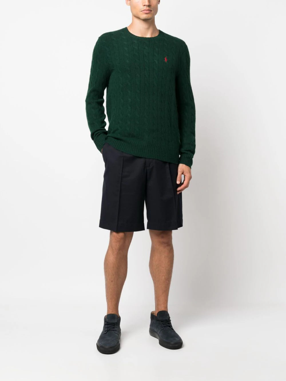 POLO RALPH LAUREN Cable wool and cashmere sweater Offerta migliore
