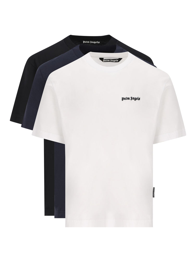 PALM ANGELS Tripack multicolor t-shirt Bestseller