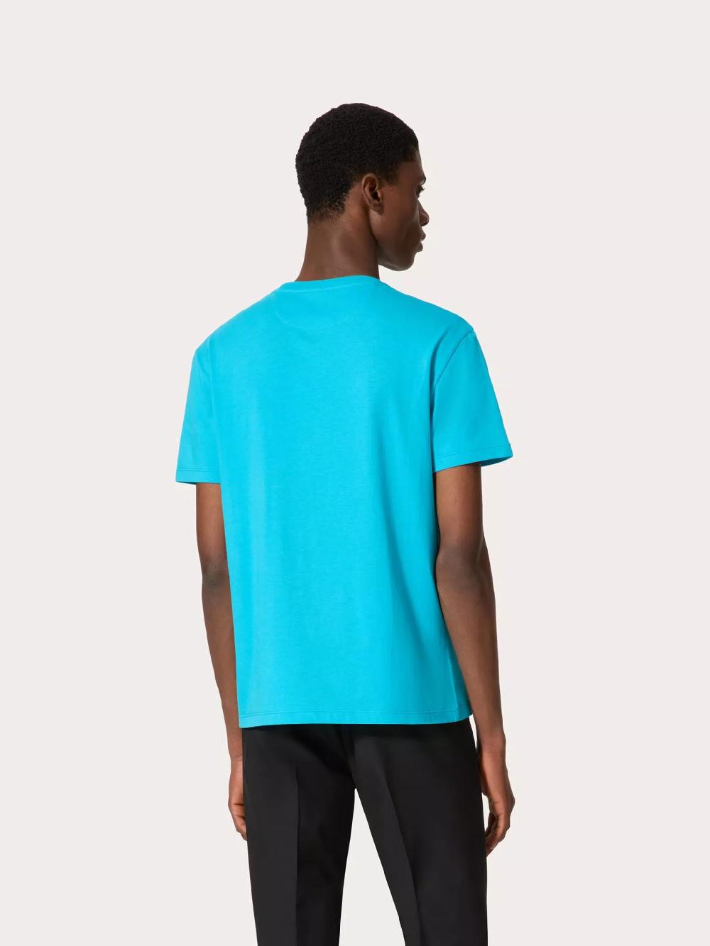 Valentino Garavani T-shirt with vlogo signature patch Offerte stagionali