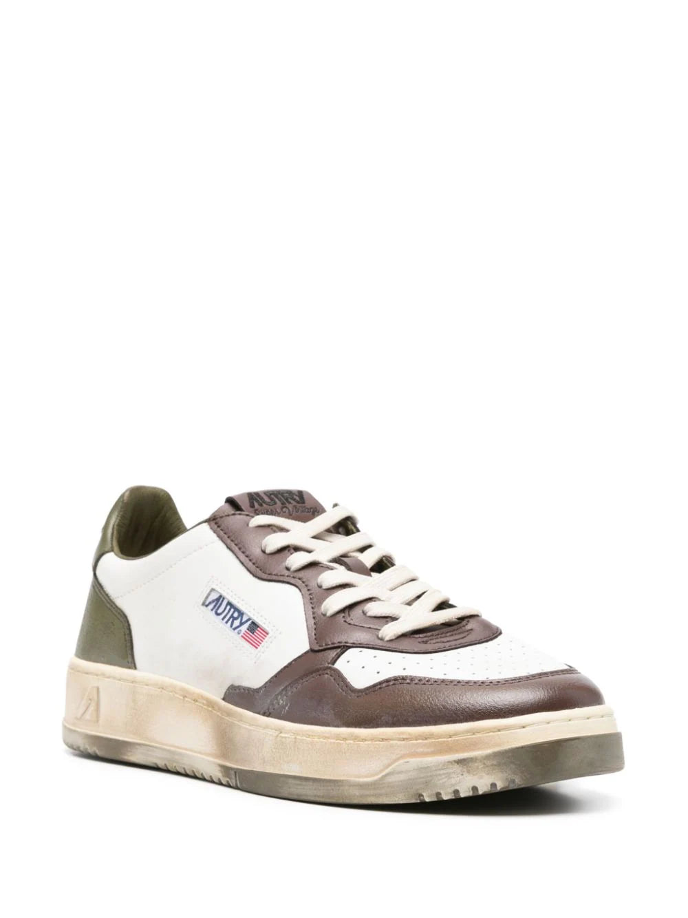 AUTRY Super vintage low leather sneakers Enormi risparmi