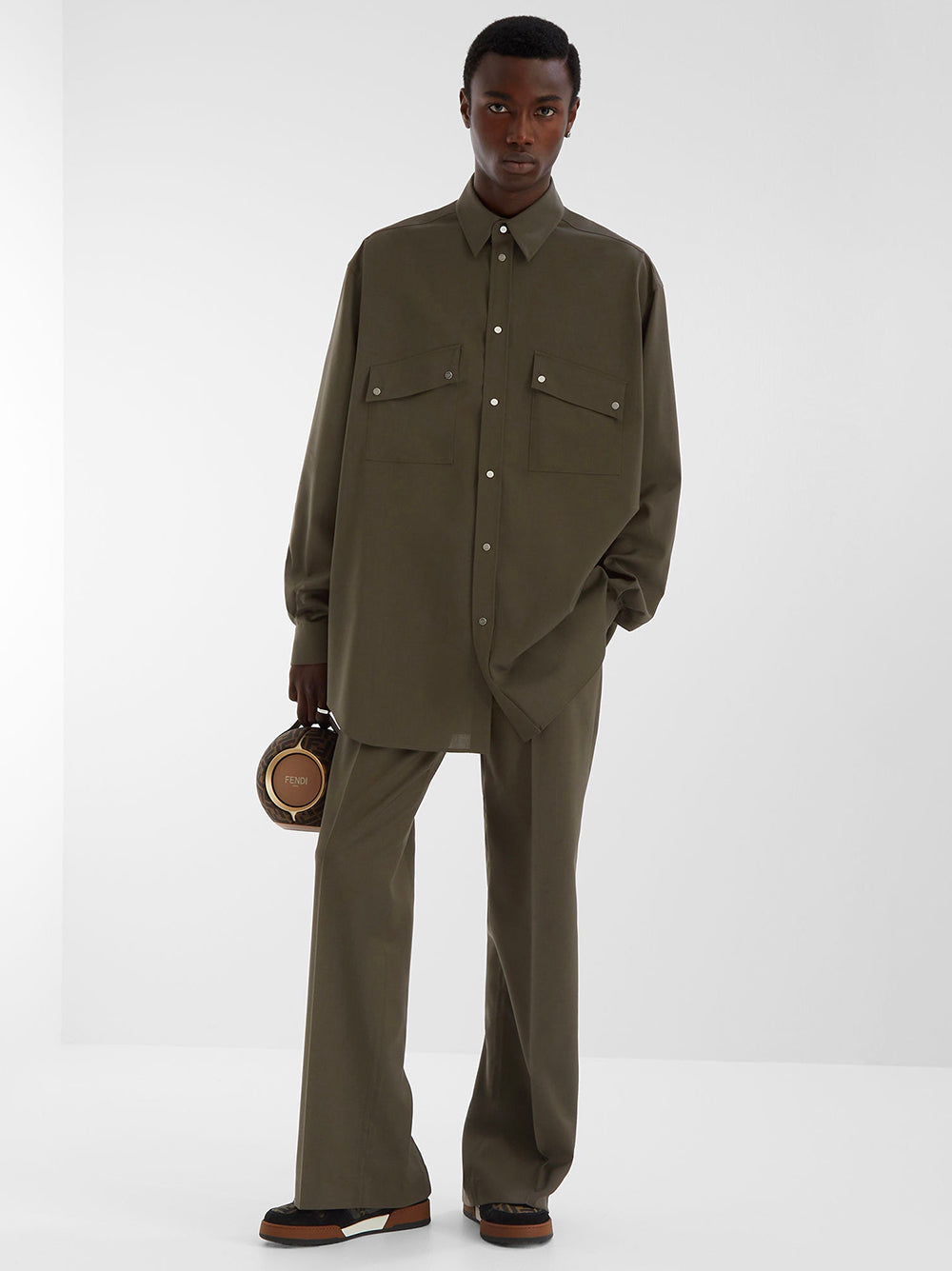 FENDI Wool overshirt Shopping online
