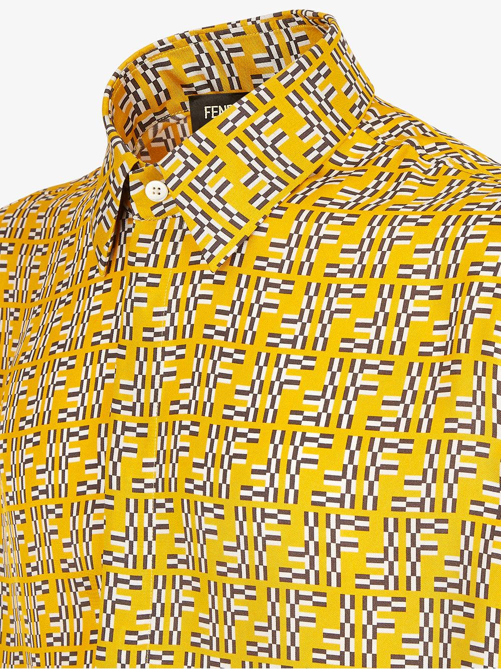 FENDI Ff labyrinth silk shirt Offerta esclusiva