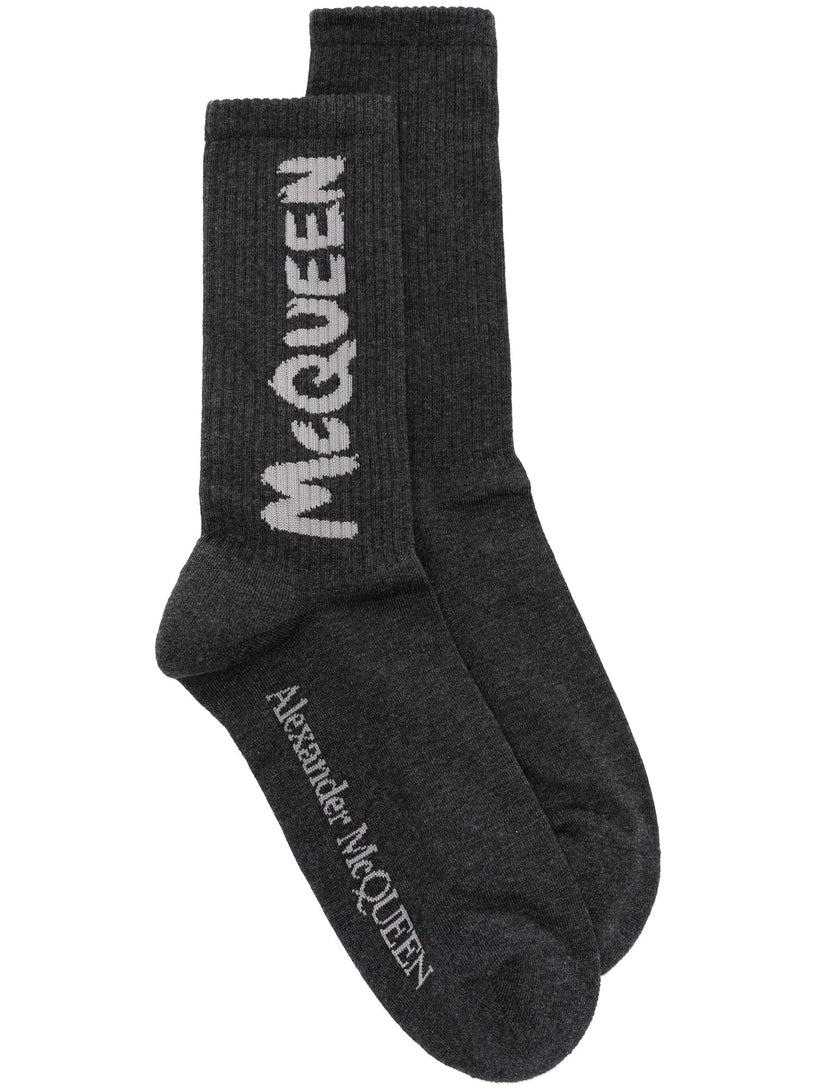 Alexander McQueen Mcqueen graffiti socks Lightning offer