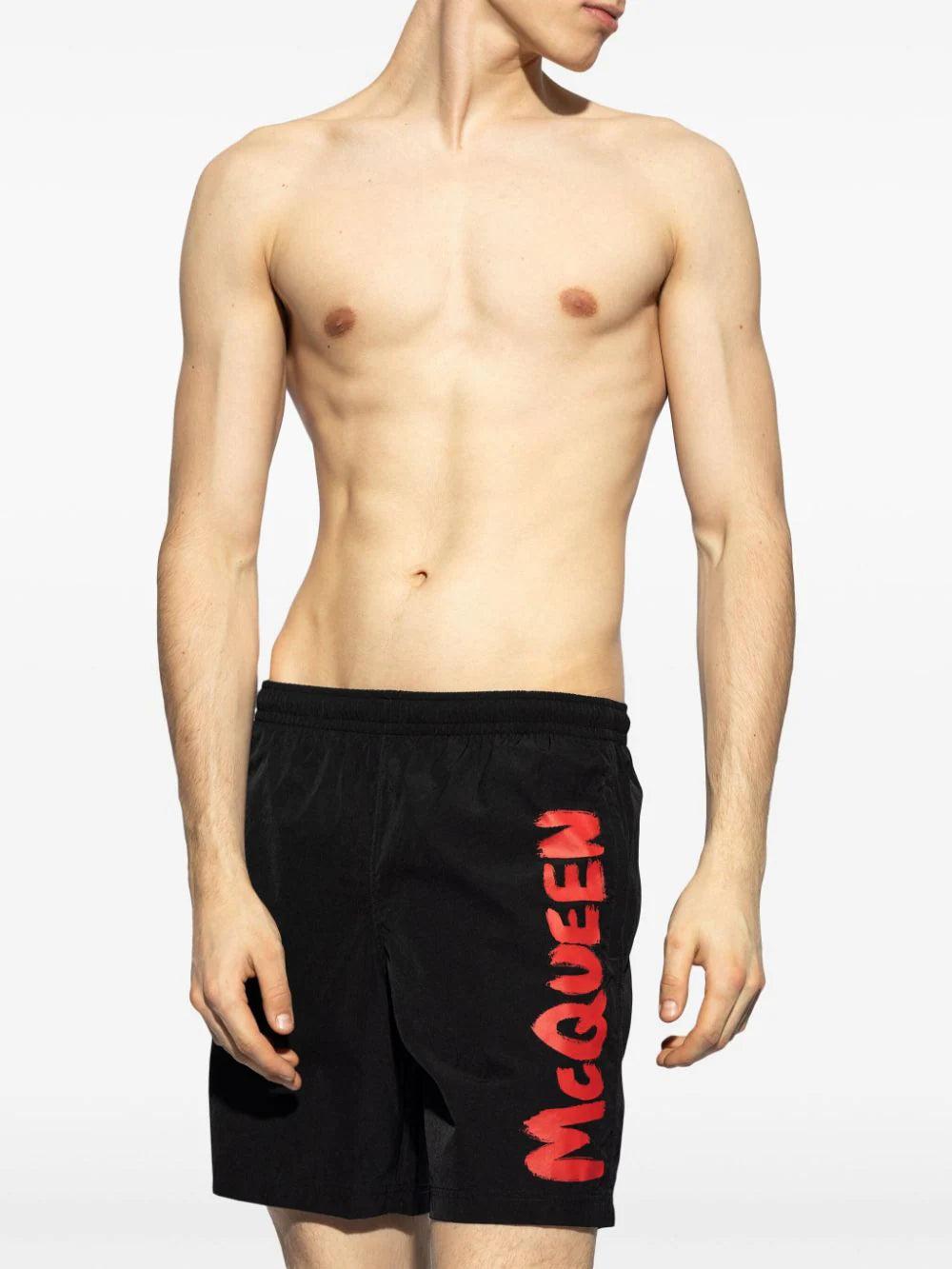 Alexander McQueen Graffiti swim short Grandi sconti
