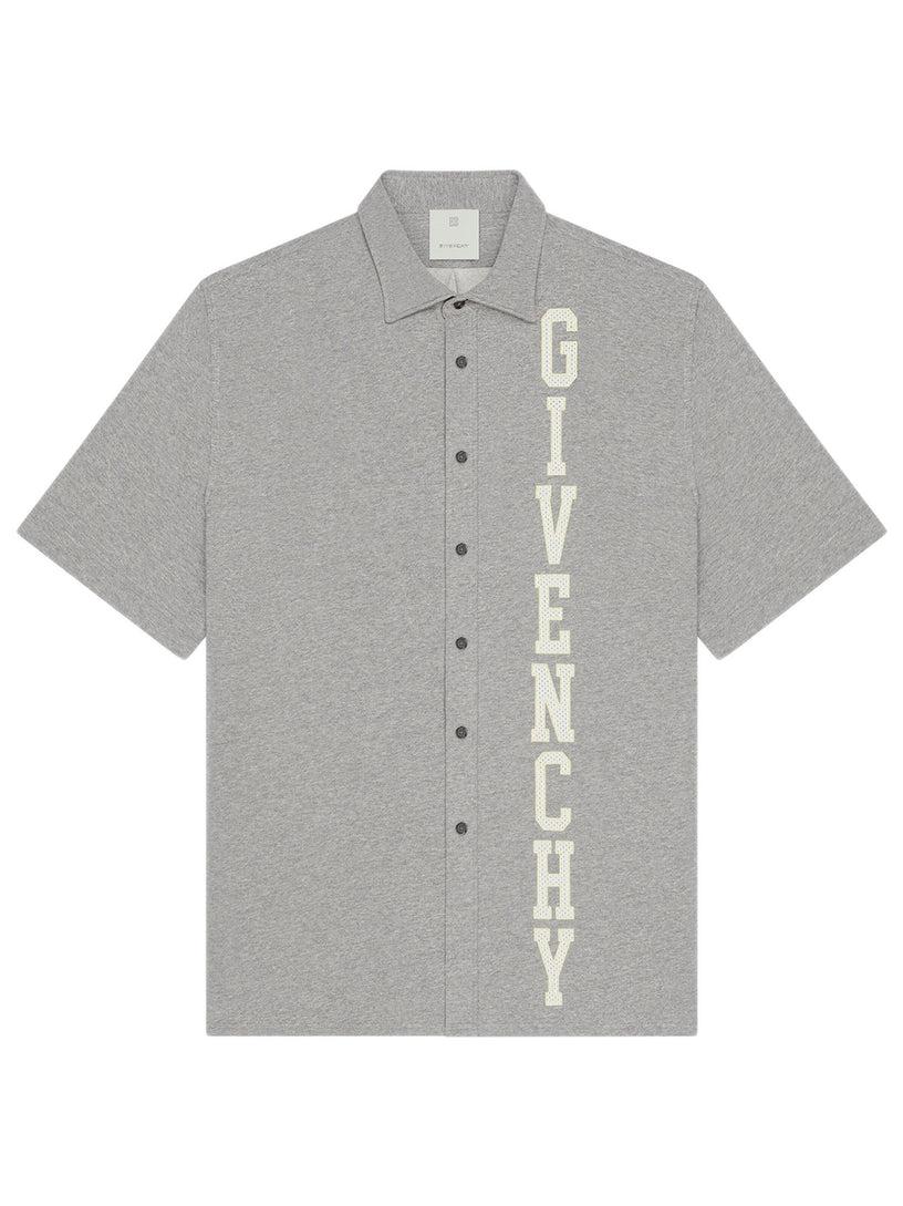 Givenchy Givenchy college shirt in fleece Liquidazione