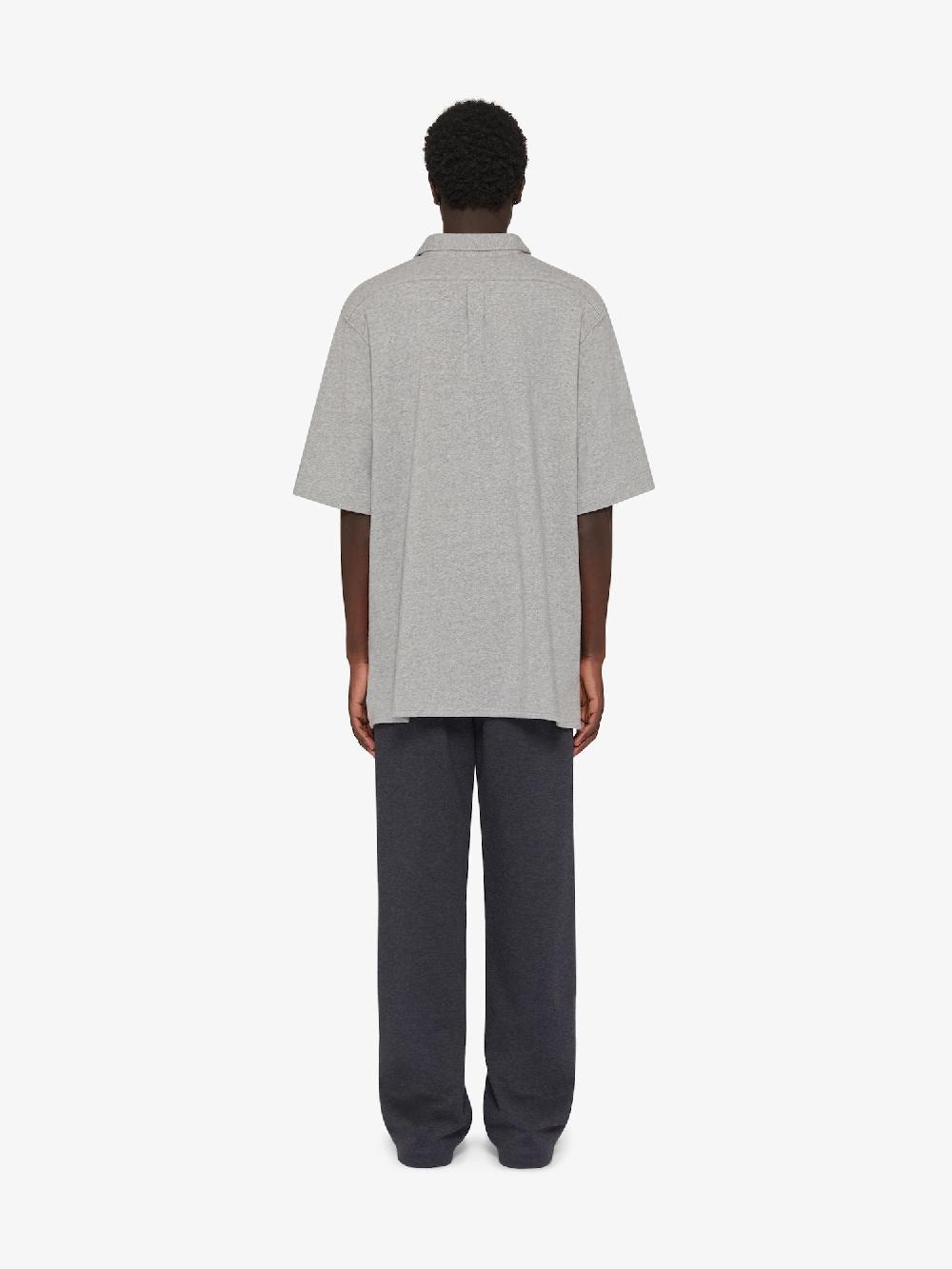 Givenchy Givenchy college shirt in fleece Liquidazione