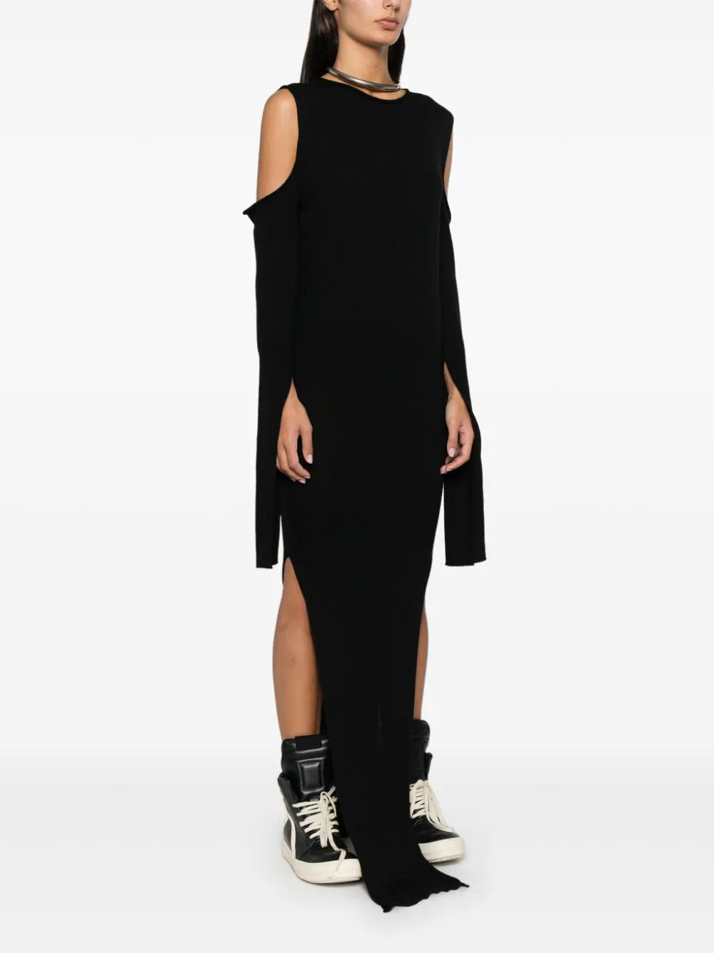 RICK OWENS Cape sleeve dress Esporta salva
