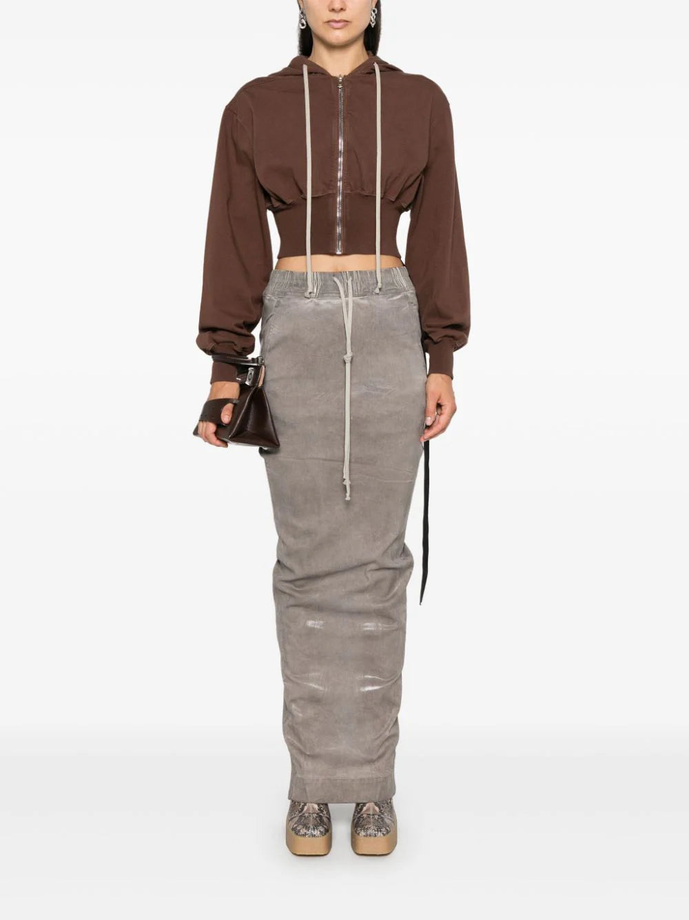 Rick Owens DRKSHDW Pull on pillar skirt In vendita