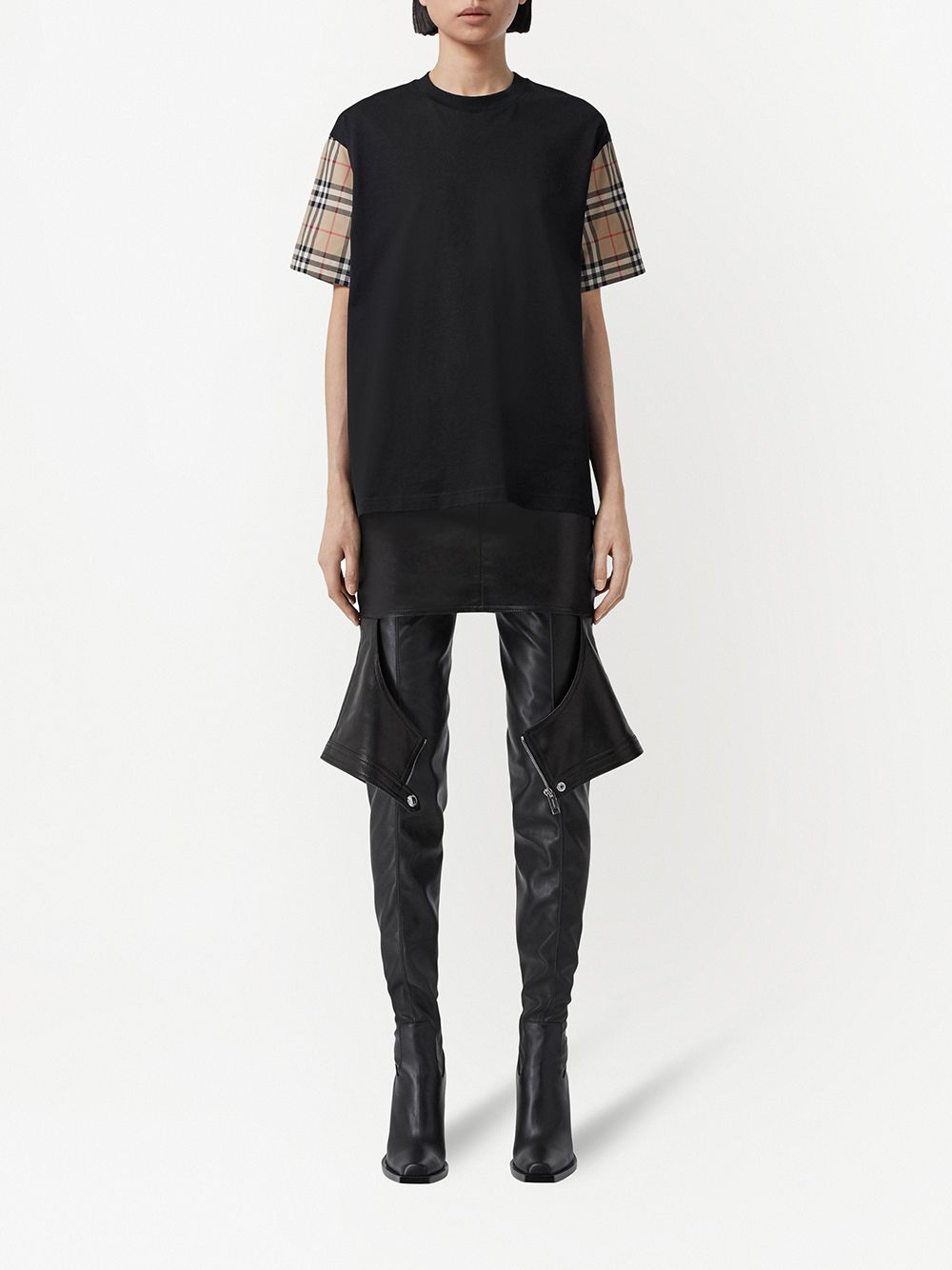 Burberry Cotton t-shirt with sleeves Sconto di tempo limitato