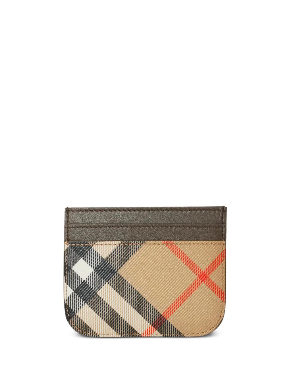 Burberry Check credit card holder Grande vendita