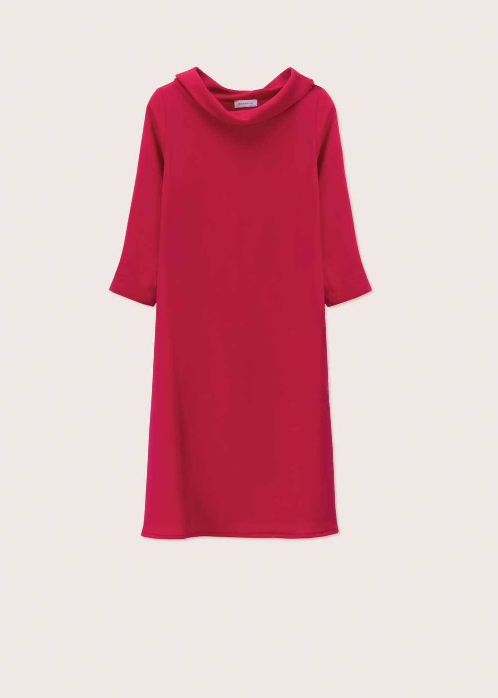 Rosso35 Abito svasato con collo ad anello Sconto