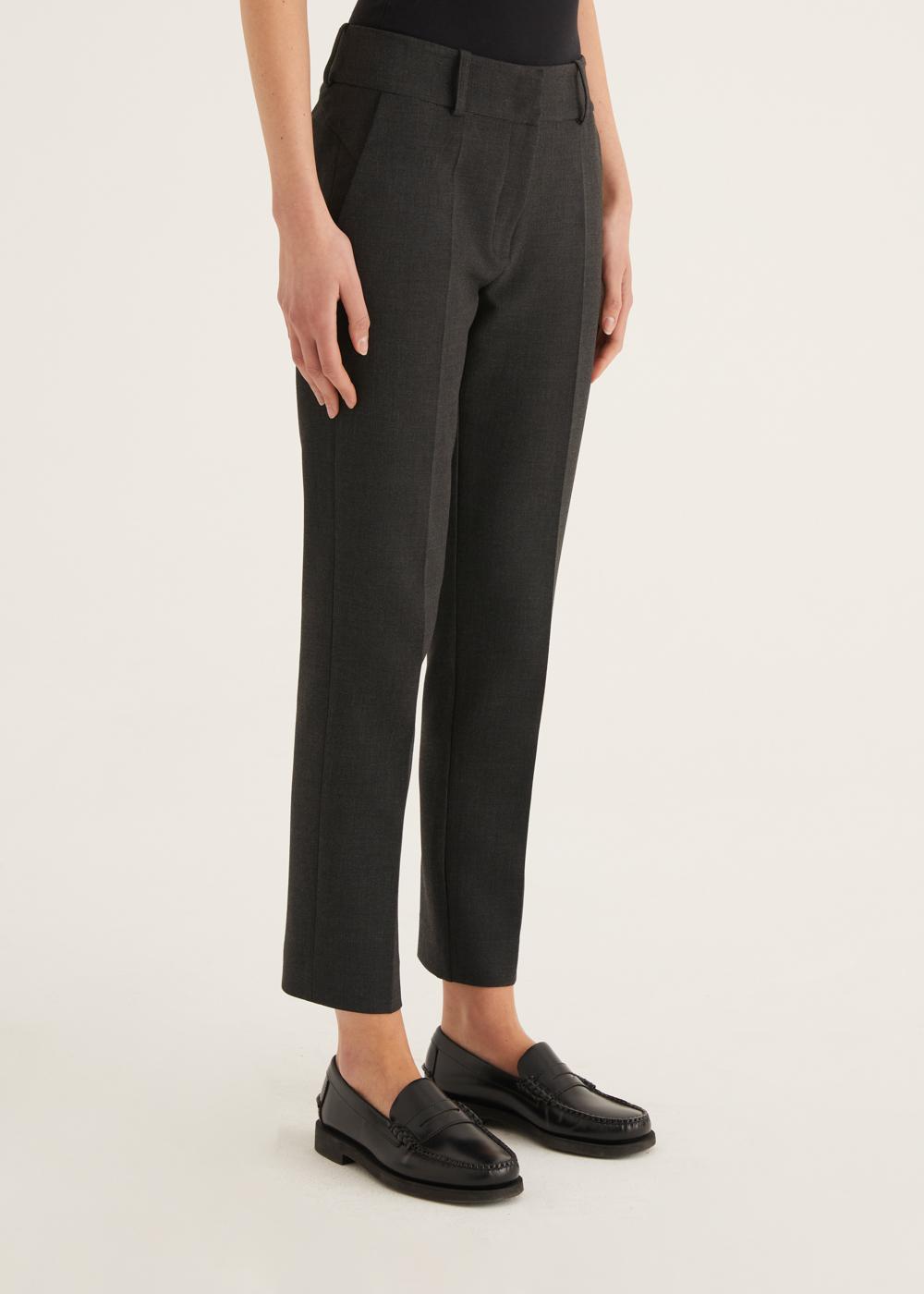 Rosso35 Pantalon capri “Kim” con zip frontale