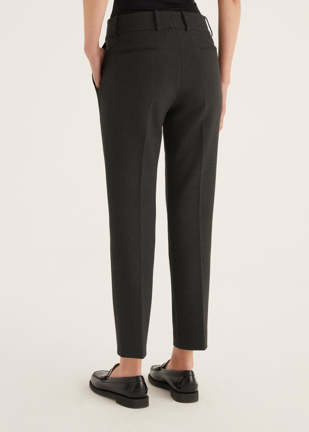 Rosso35 Pantalon capri “Kim” con zip frontale Hotsell