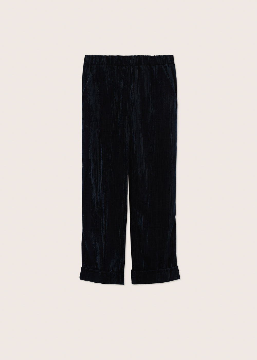 Rosso35 Pantalone con risvolto ed elastico in vita In Linea