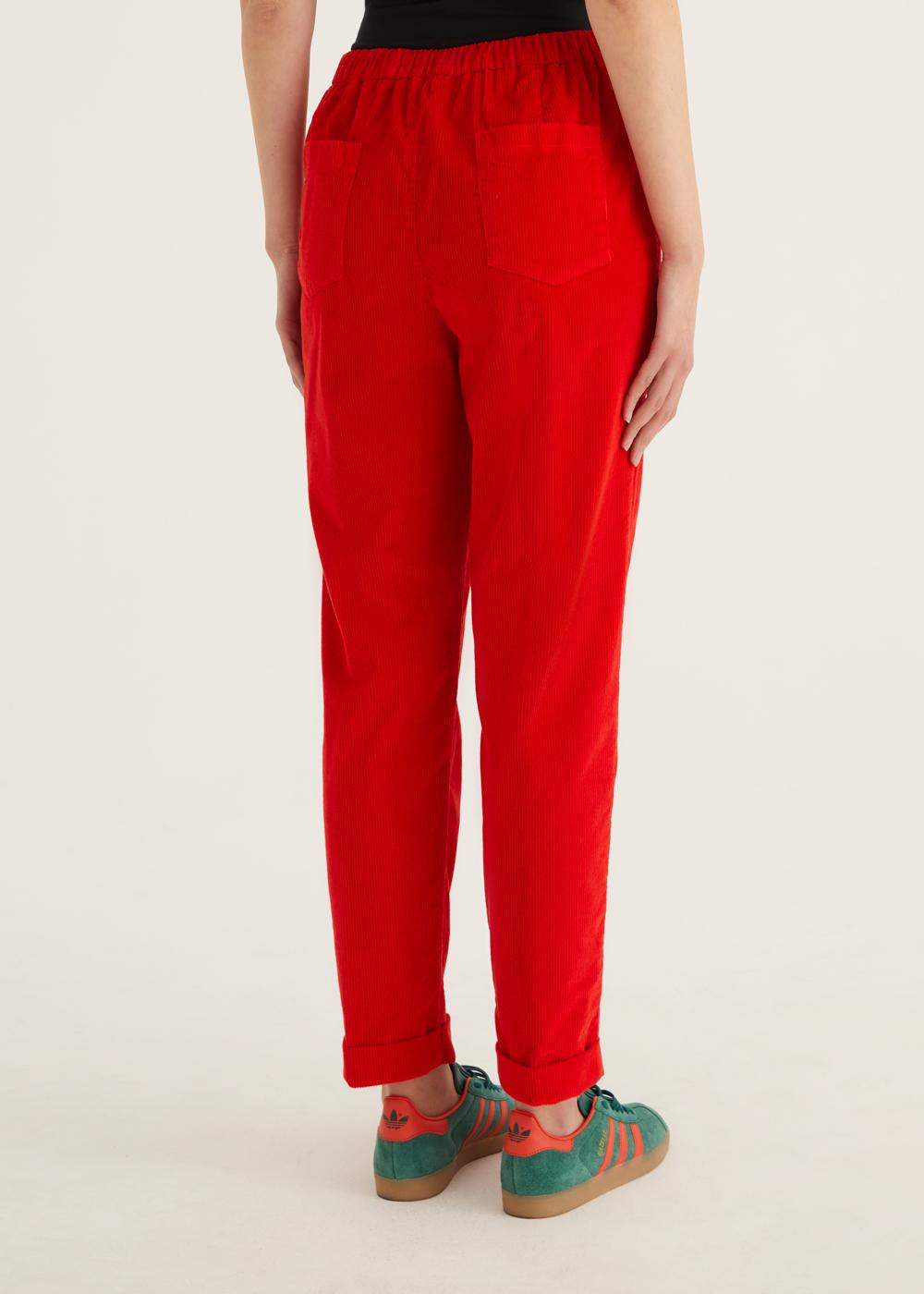 Rosso35 Pantalone dritto con elastico dietro in vita Promozione