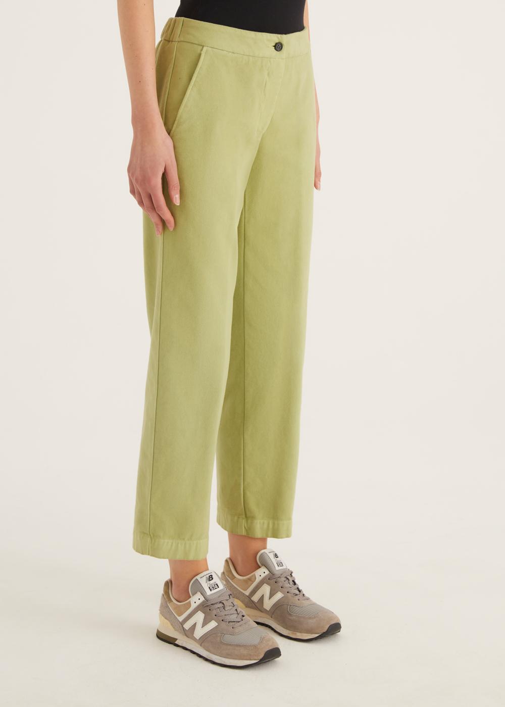 Rosso35 Pantalone dritto con elastico dietro in vita Spedizione Gratuita