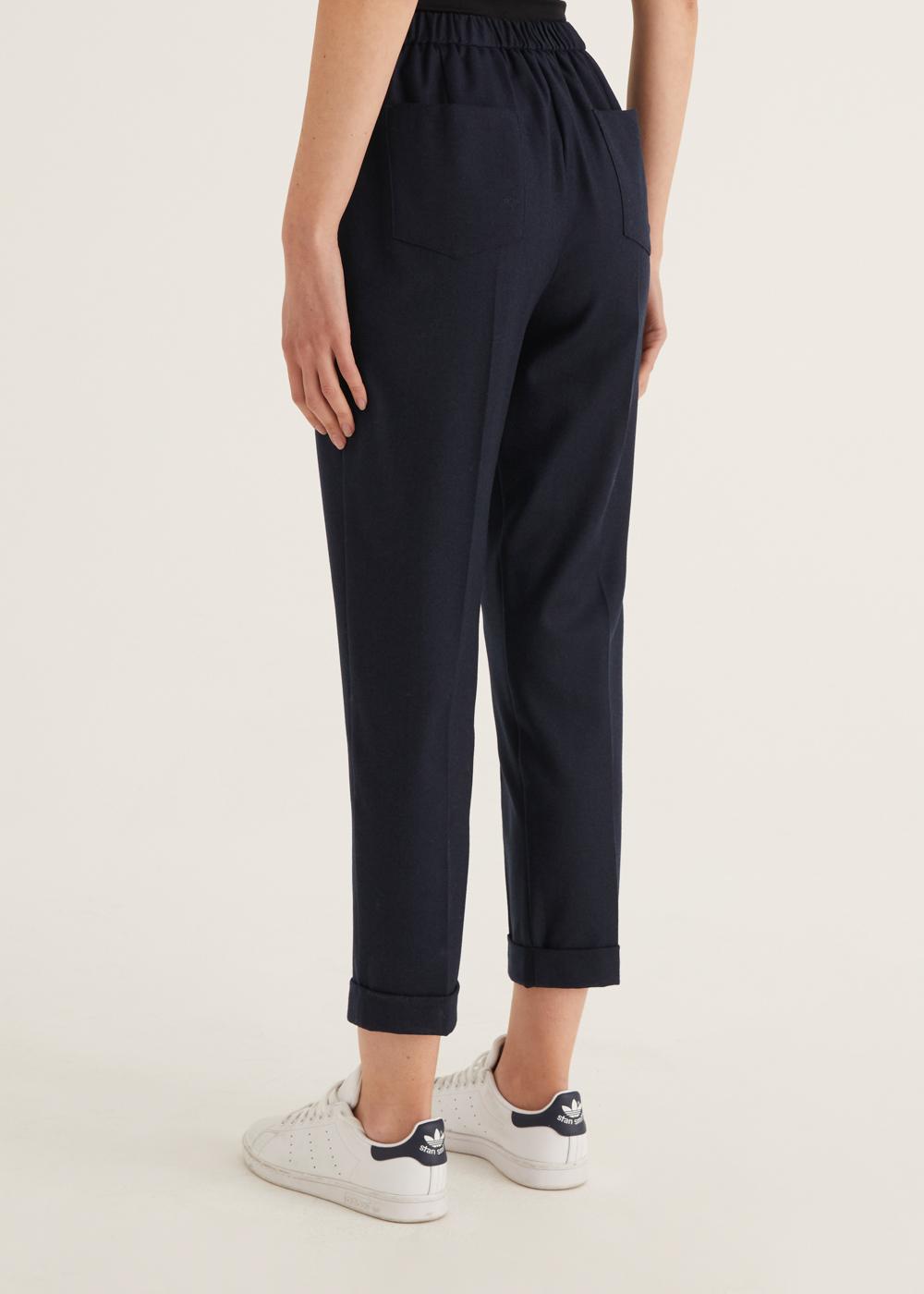 Rosso35 Pantalone dritto con elastico dietro in vita Soddisfazione Garantita