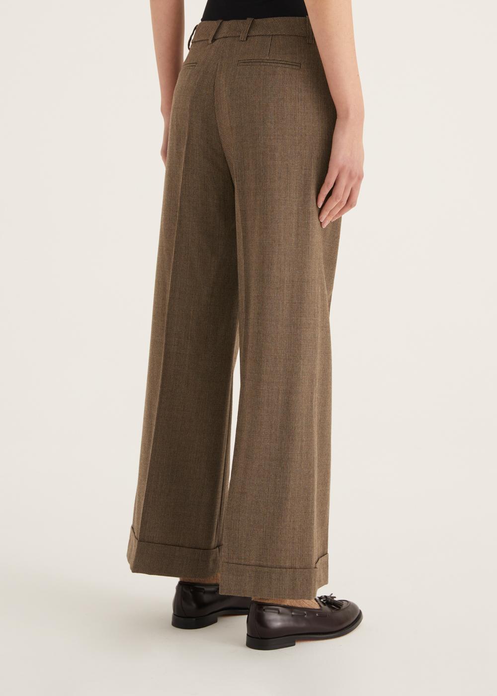 Rosso35 Pantalone svasato con risvolto Shopping Online