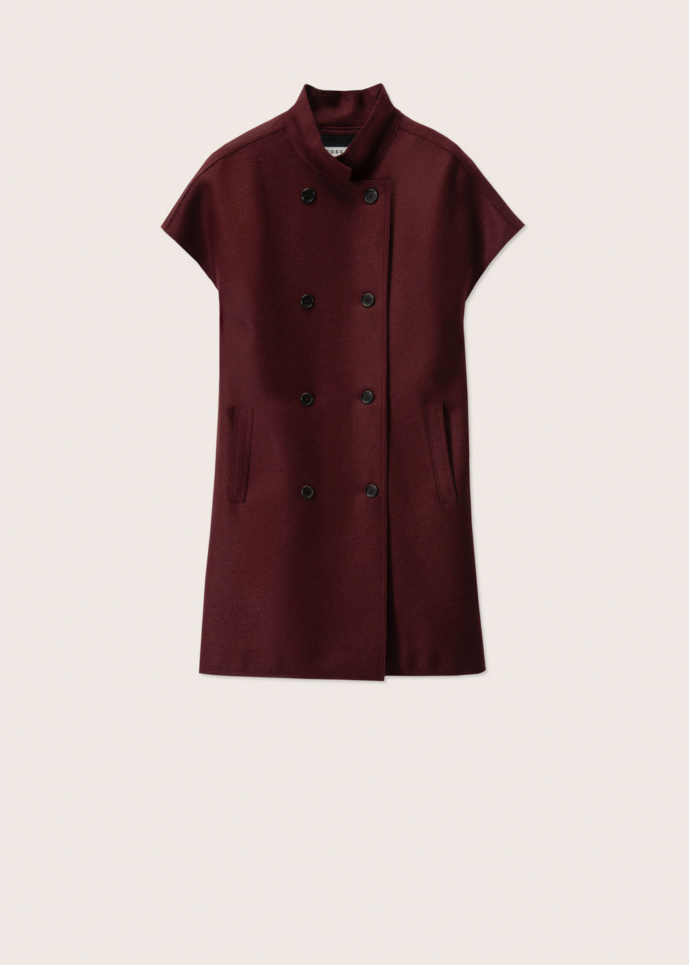 Rosso35 Cappotto doppiopetto senza maniche taglio vivo Fino Al -60%
