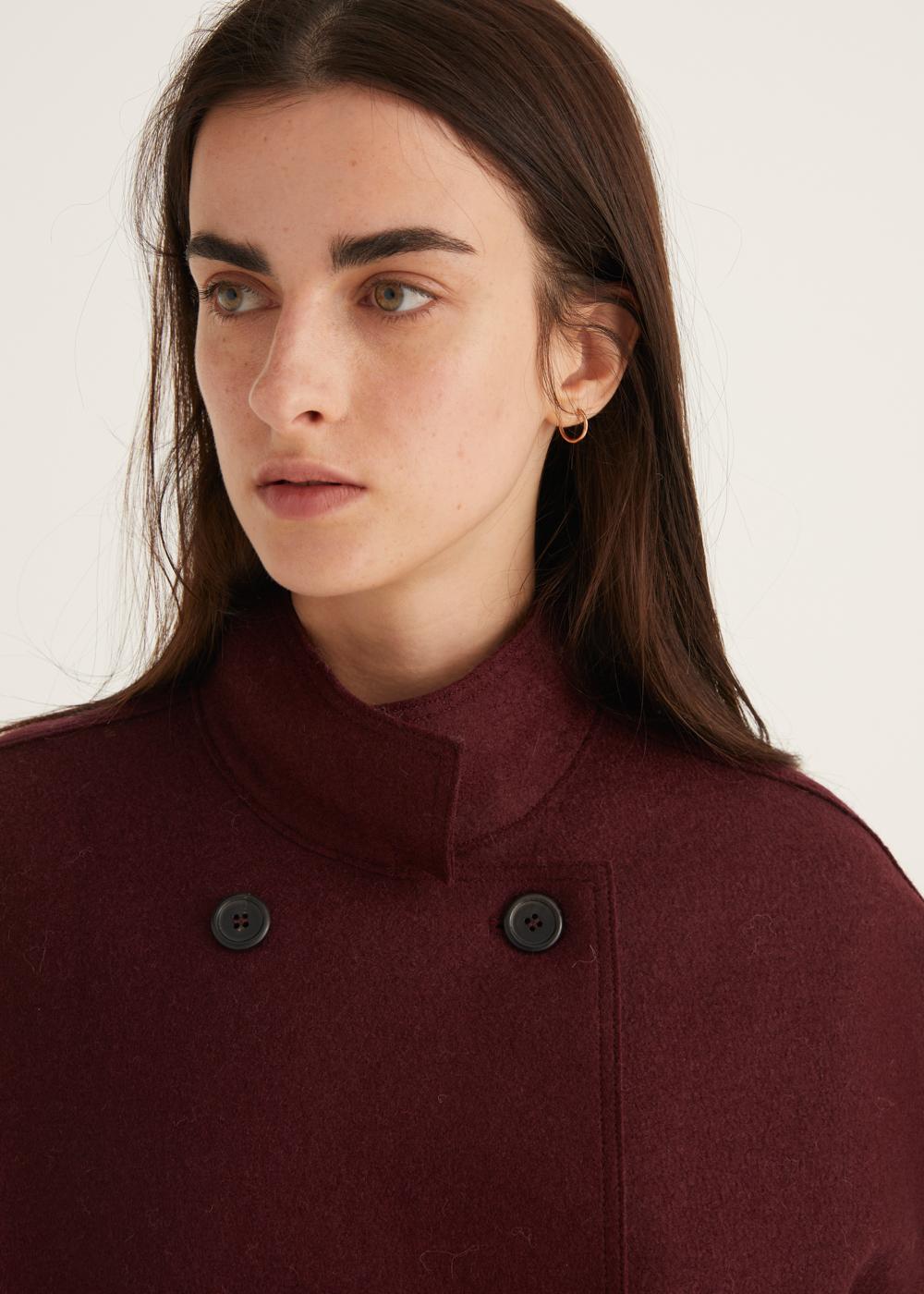 Rosso35 Cappotto doppiopetto senza maniche taglio vivo Fino Al -60%