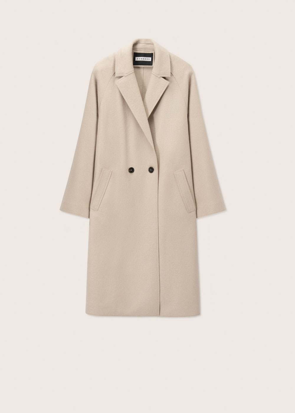 Rosso35 Cappotto doppiopetto taglio vivo Shopping Online