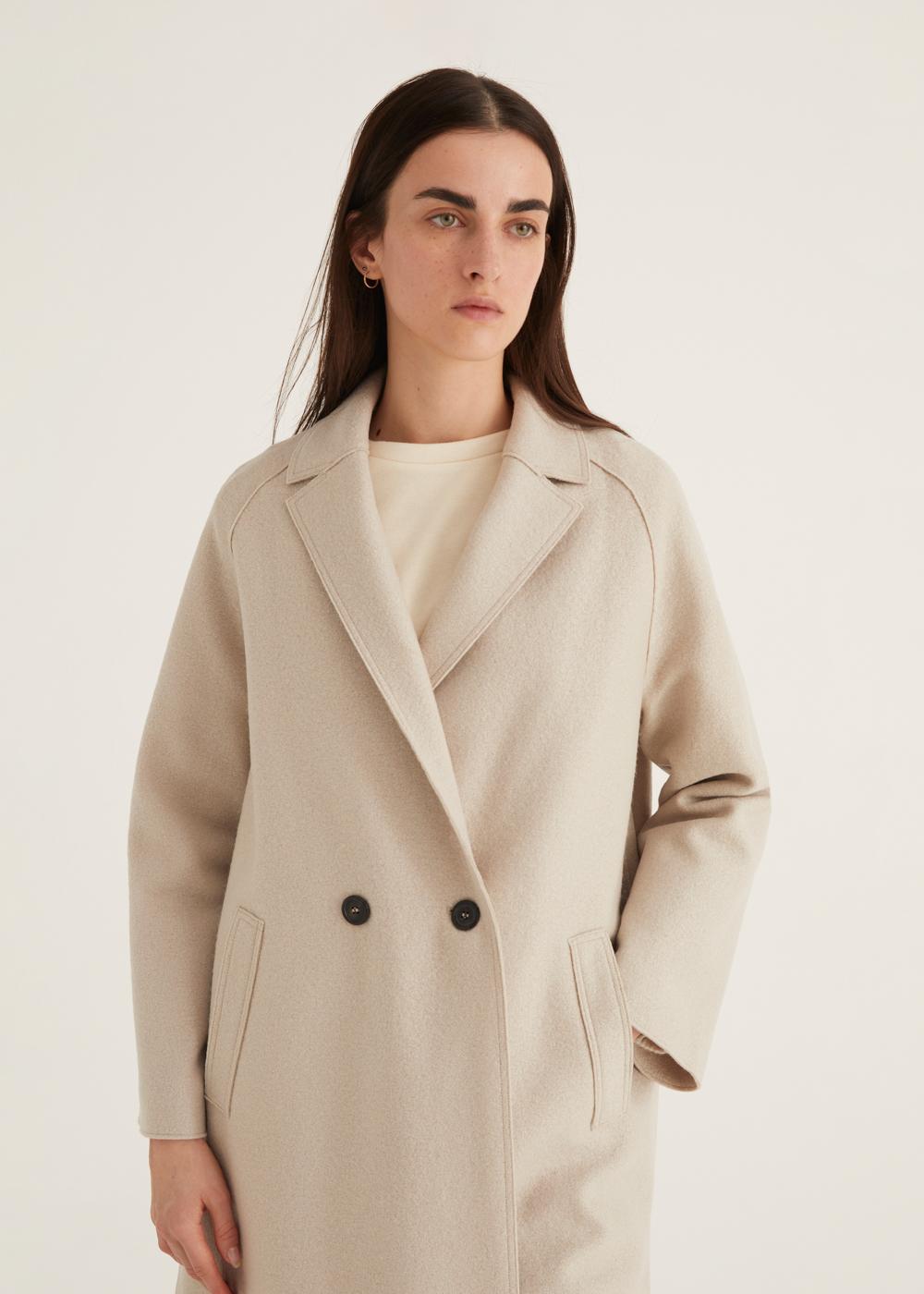 Rosso35 Cappotto doppiopetto taglio vivo Shopping Online