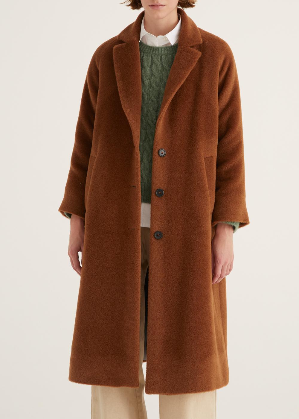 Rosso35 Cappotto lungo monopetto