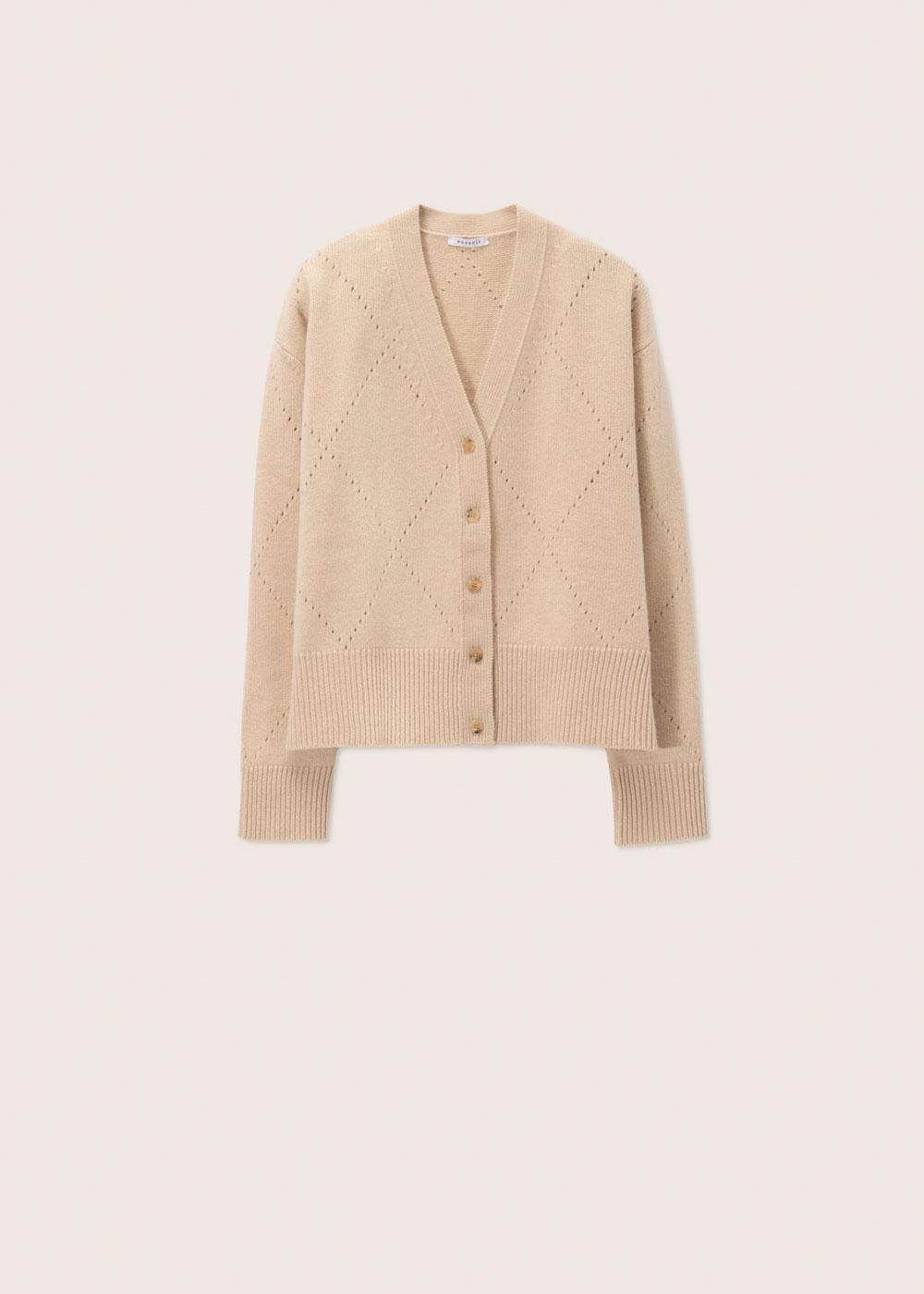Rosso35 Cardigan motivo rombo Pezzi Unici
