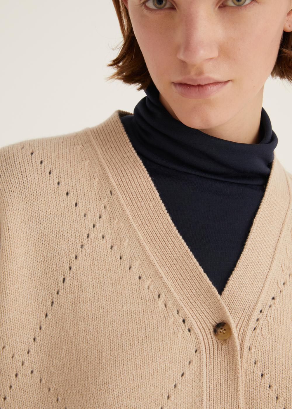 Rosso35 Cardigan motivo rombo Pezzi Unici